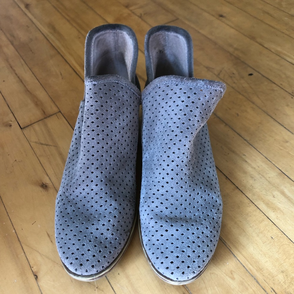 Perforated Grey Booties - image 2